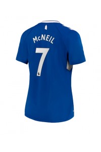 Everton Dwight McNeil #7 Fotballdrakt Hjemme Klær Dame 2022-23 Korte ermer